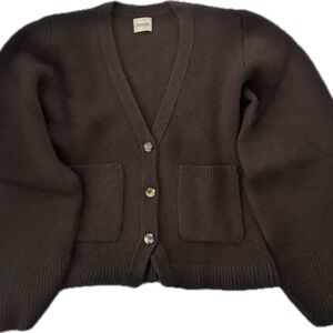 Khaite Scarlet Cardigan Rosewood/Brown